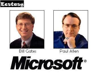 Zakladatel Microsoftu - Bill Gates (vlevo) a Paul Allen